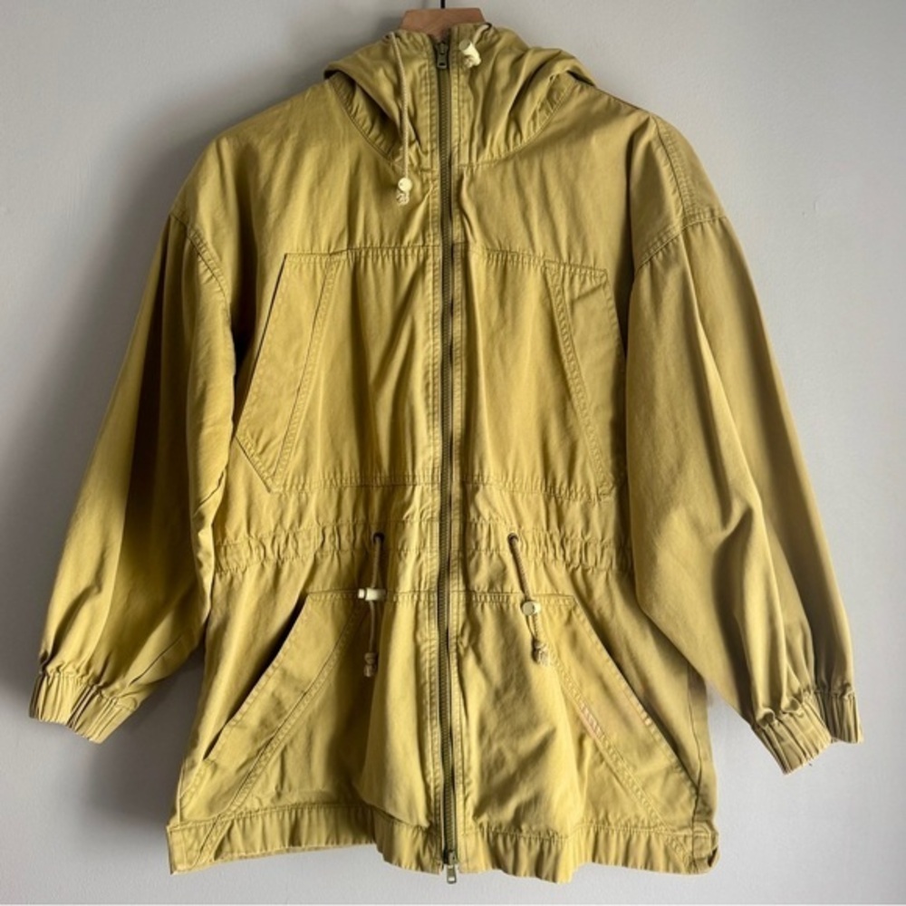 Vintage 90s American Eagle Green Hooded Full Zip Jacket Size Large